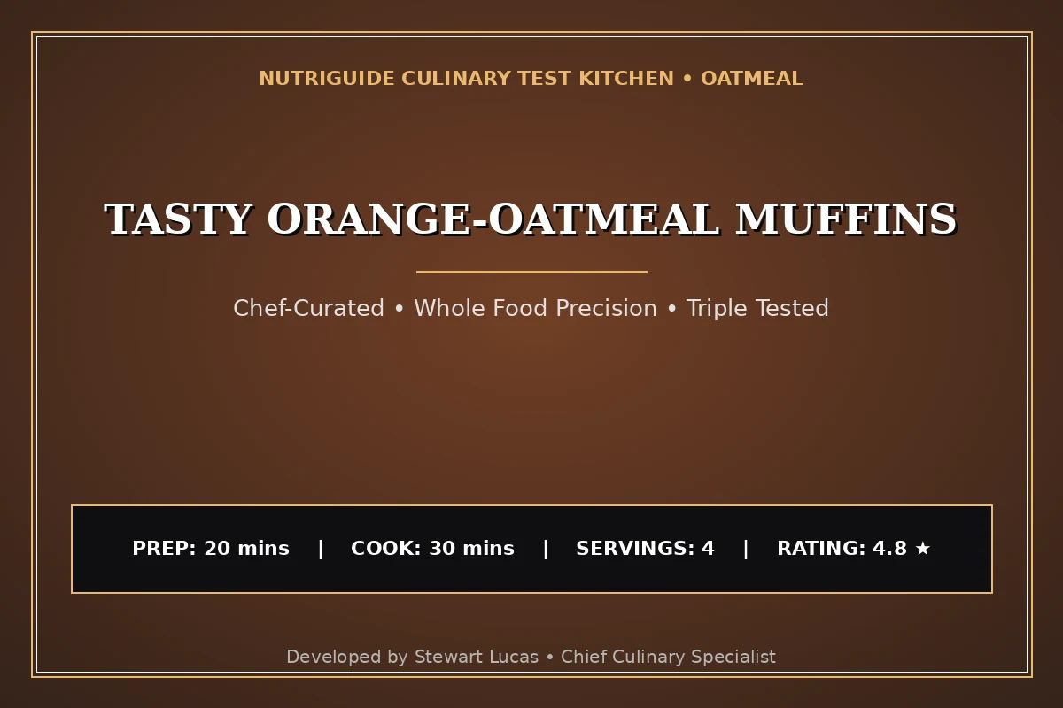 Tasty Orange-Oatmeal Muffins