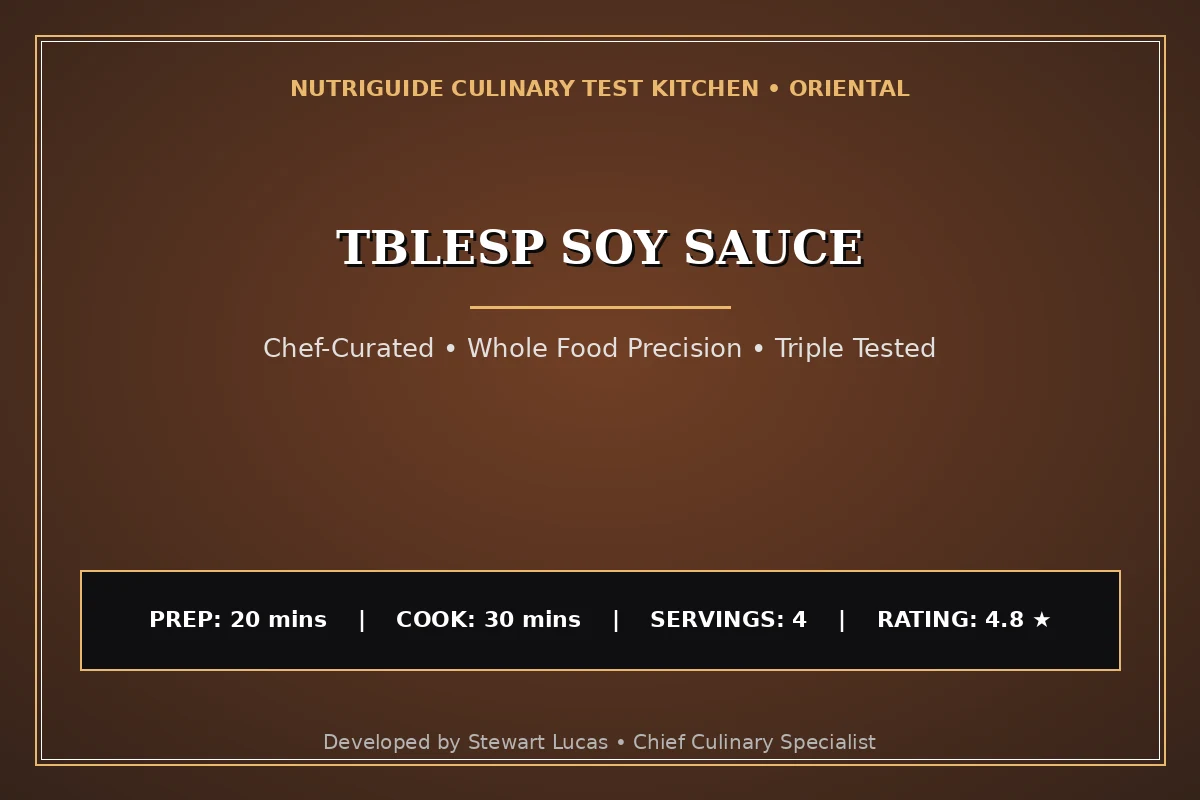 Tblesp Soy Sauce