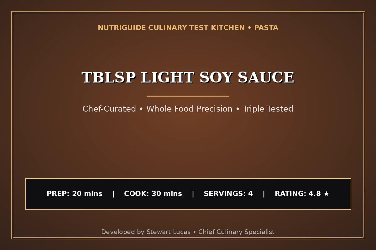 Tblsp Light Soy Sauce