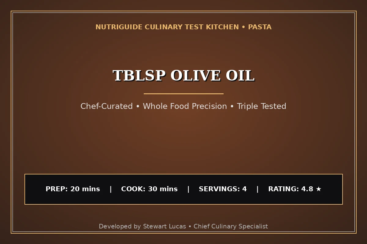 Tblsp Olive Oil