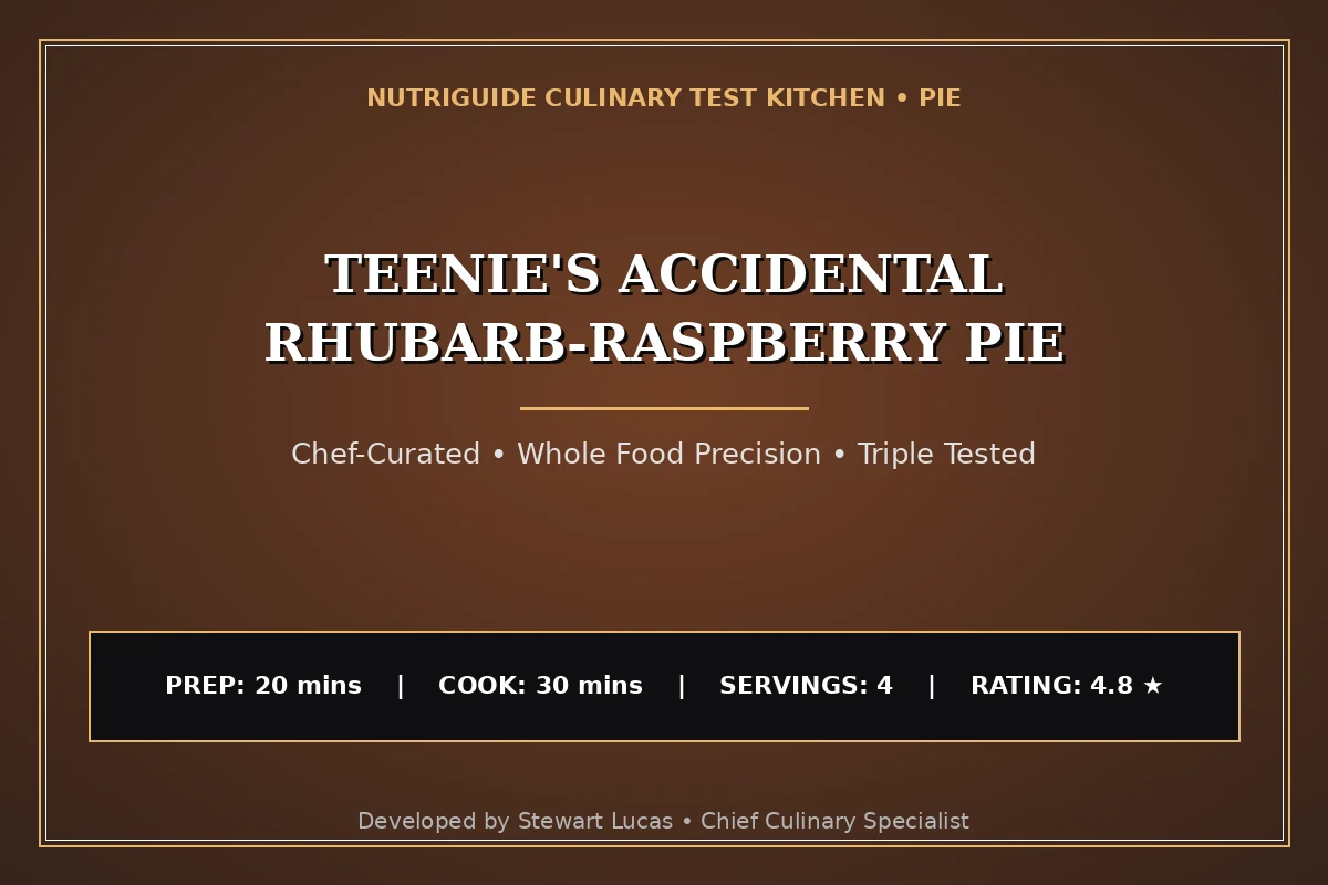 Teenie'S Accidental Rhubarb-Raspberry Pie
