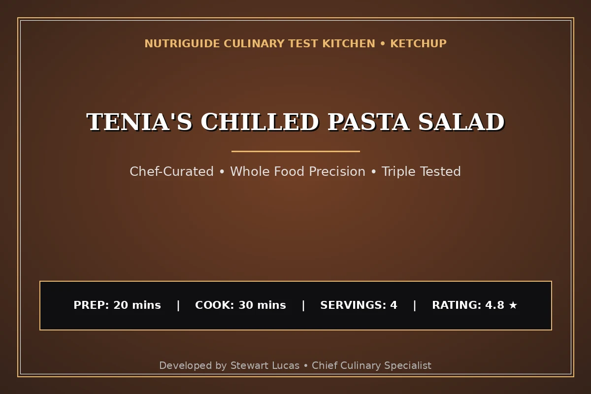 Tenia'S Chilled Pasta Salad