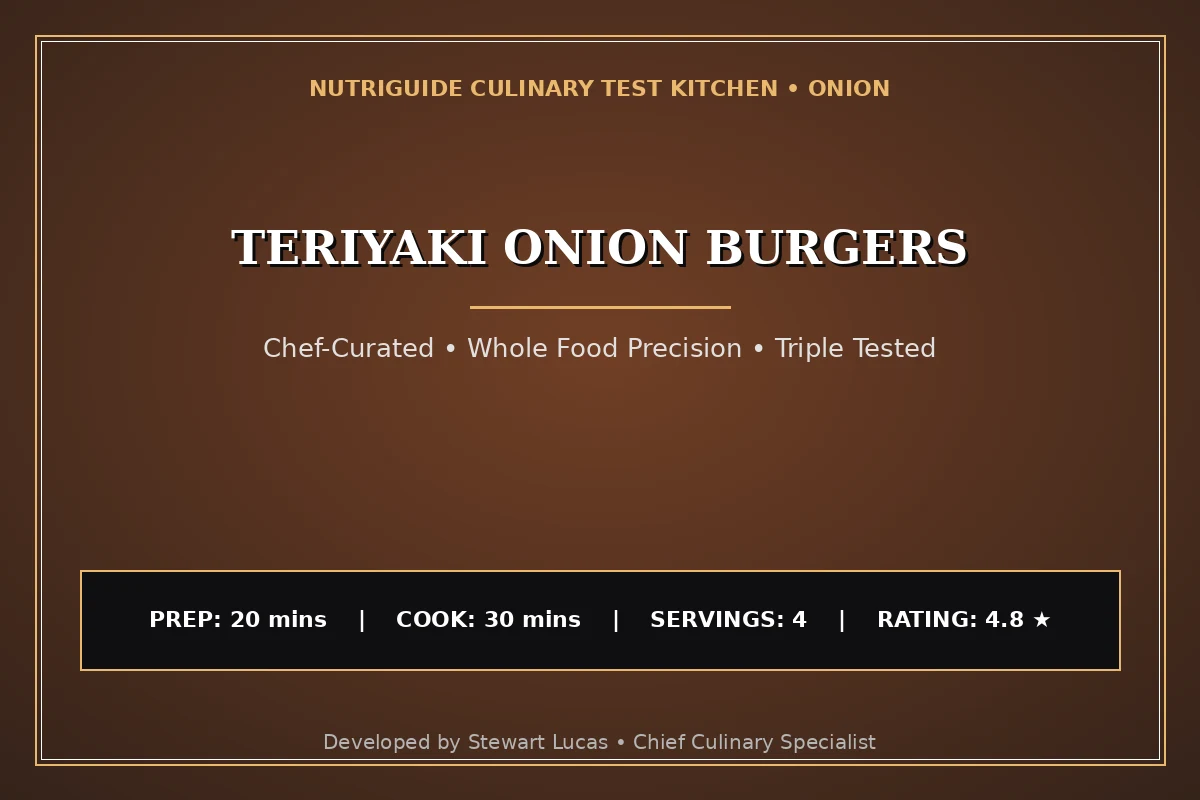 Teriyaki Onion Burgers