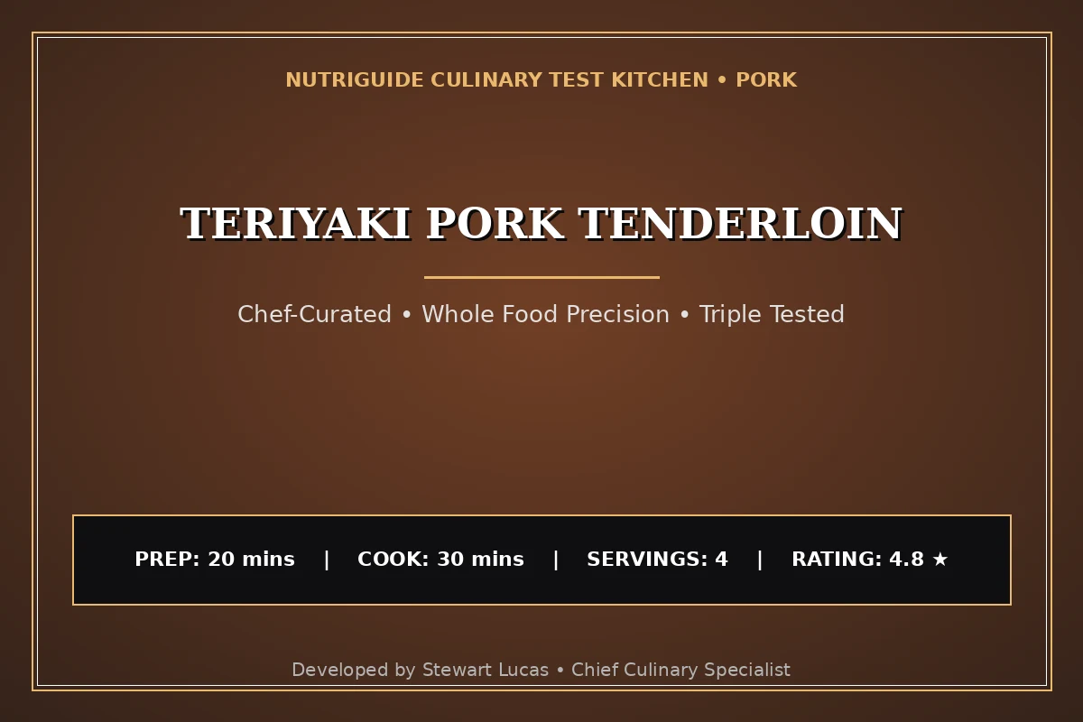 Teriyaki Pork Tenderloin