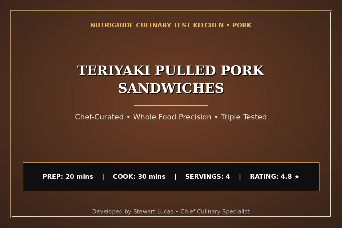 Teriyaki Pulled Pork Sandwiches
