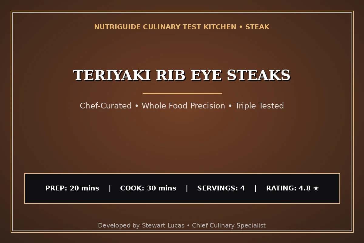 Teriyaki Rib Eye Steaks