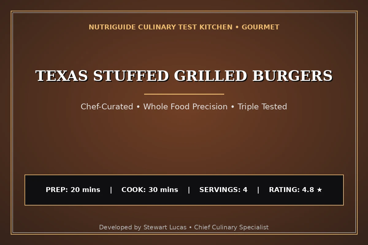 Texas Stuffed Grilled Burgers