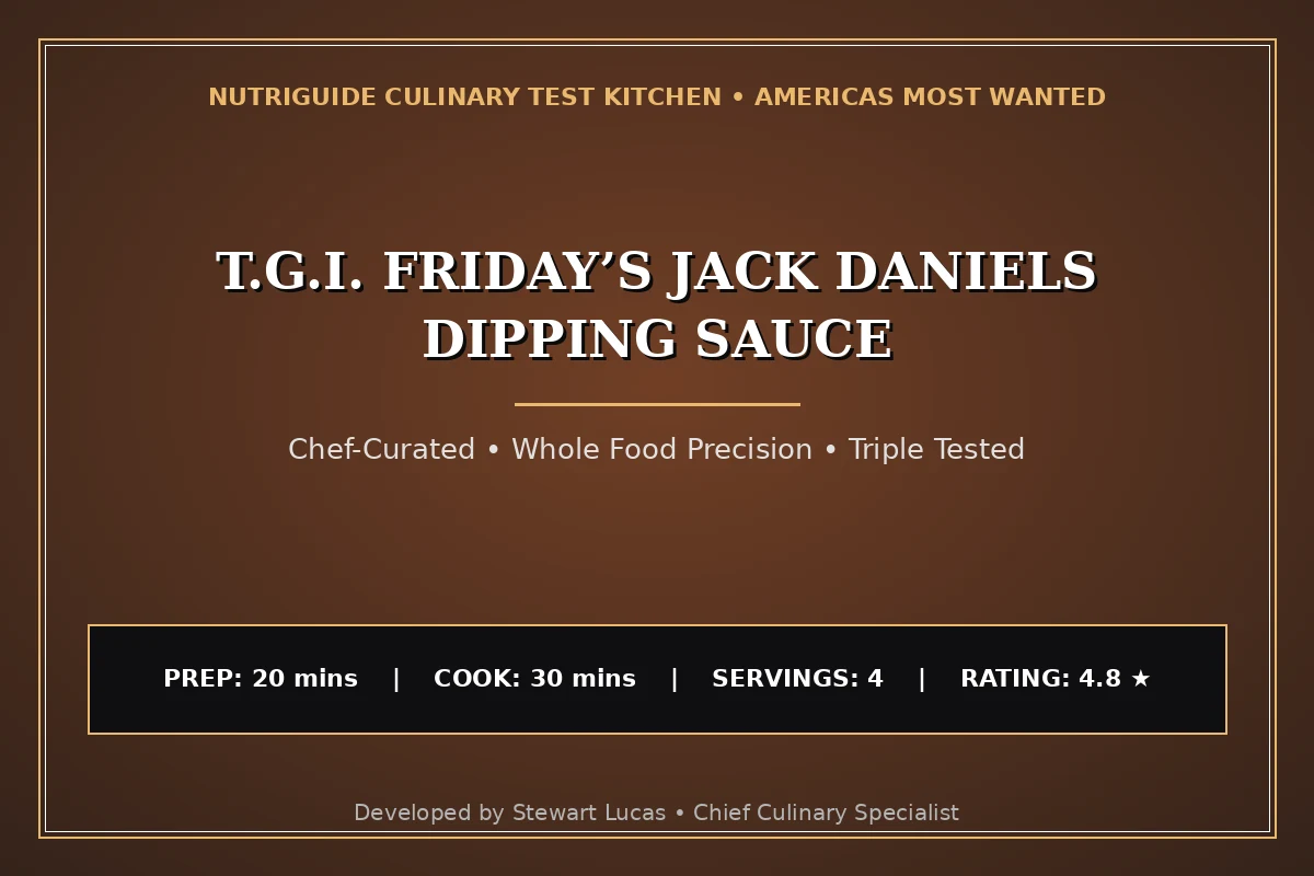 T.G.I. Friday’S Jack Daniels Dipping Sauce