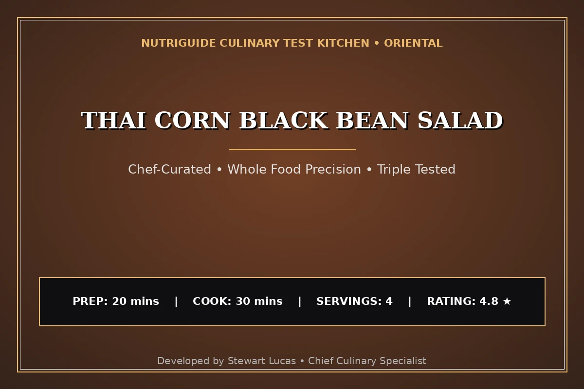Thai Corn Black Bean Salad