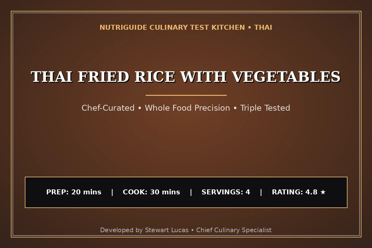 Thai Fried Rice With Vegetables
