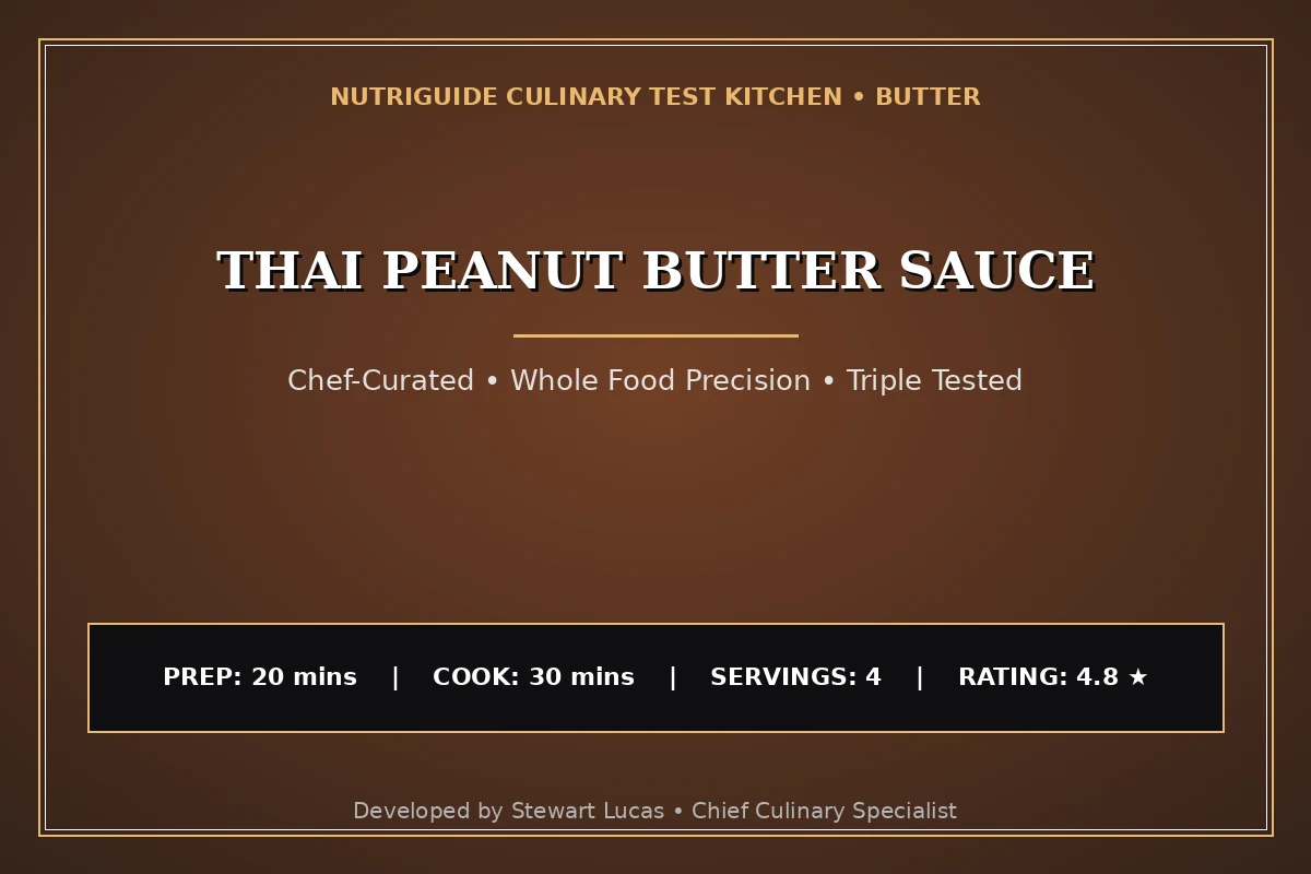 Thai Peanut Butter Sauce