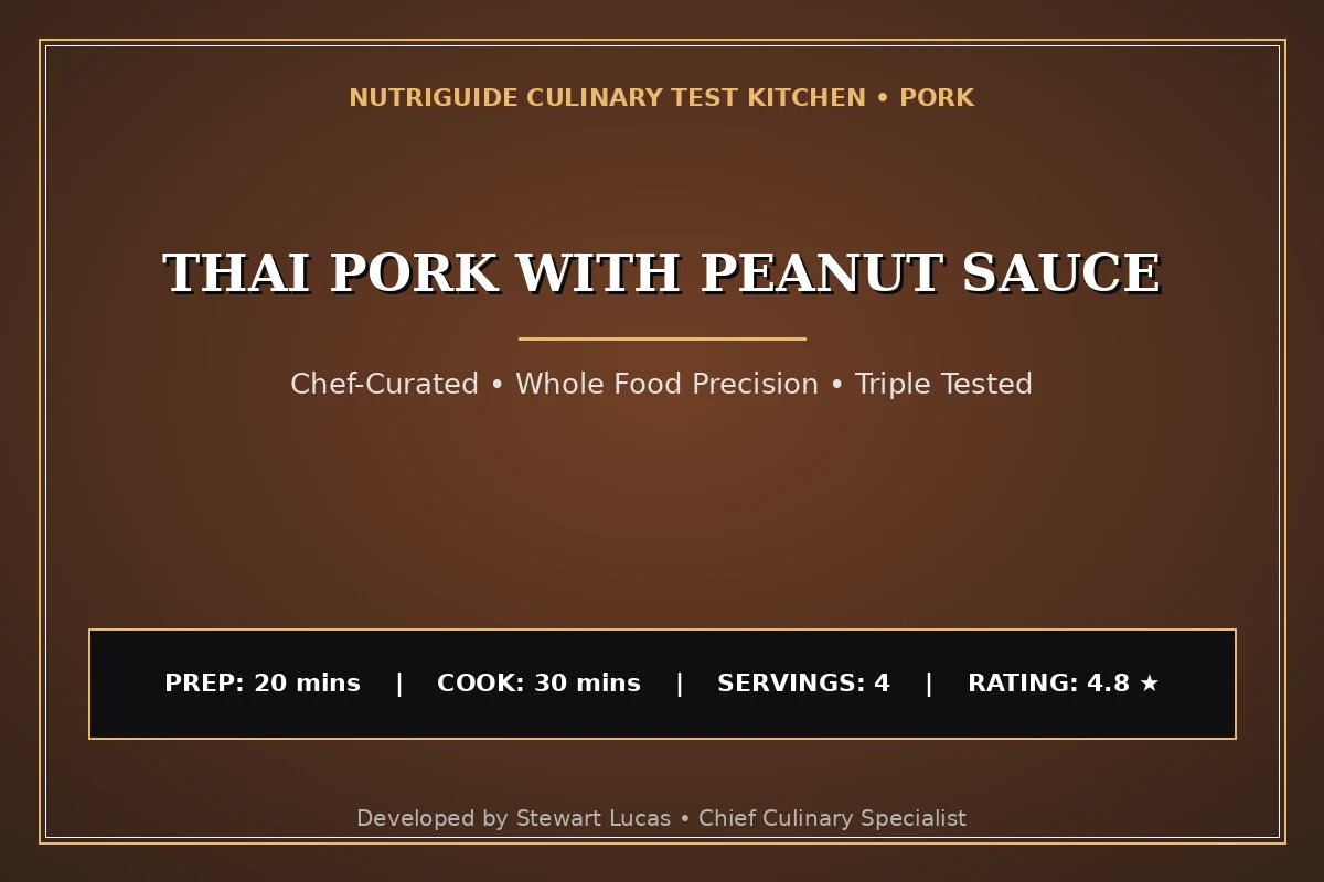 Thai Pork With Peanut Sauce