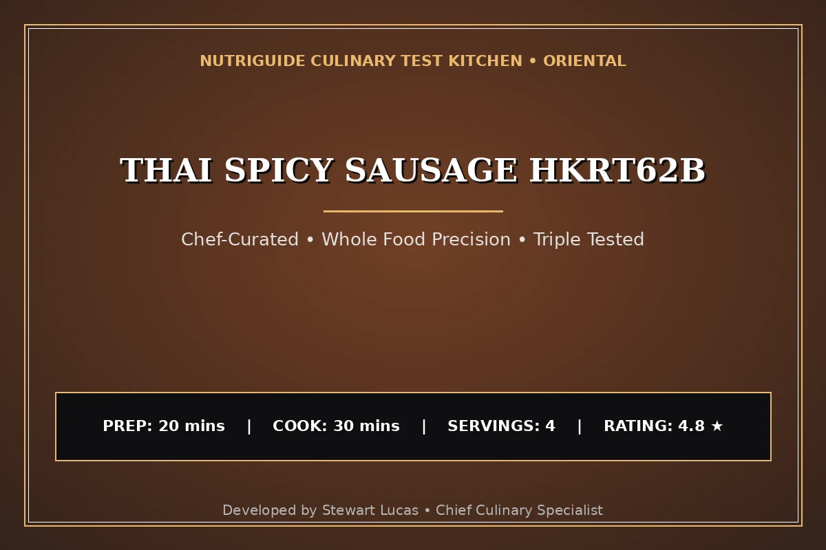 Thai Spicy Sausage Hkrt62B