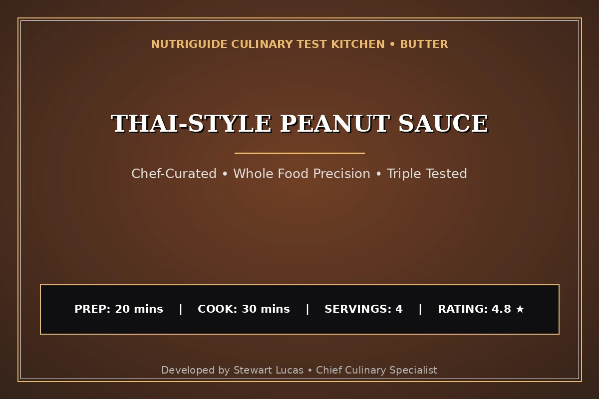 Thai-Style Peanut Sauce