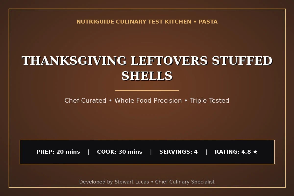 Thanksgiving Leftovers Stuffed Shells