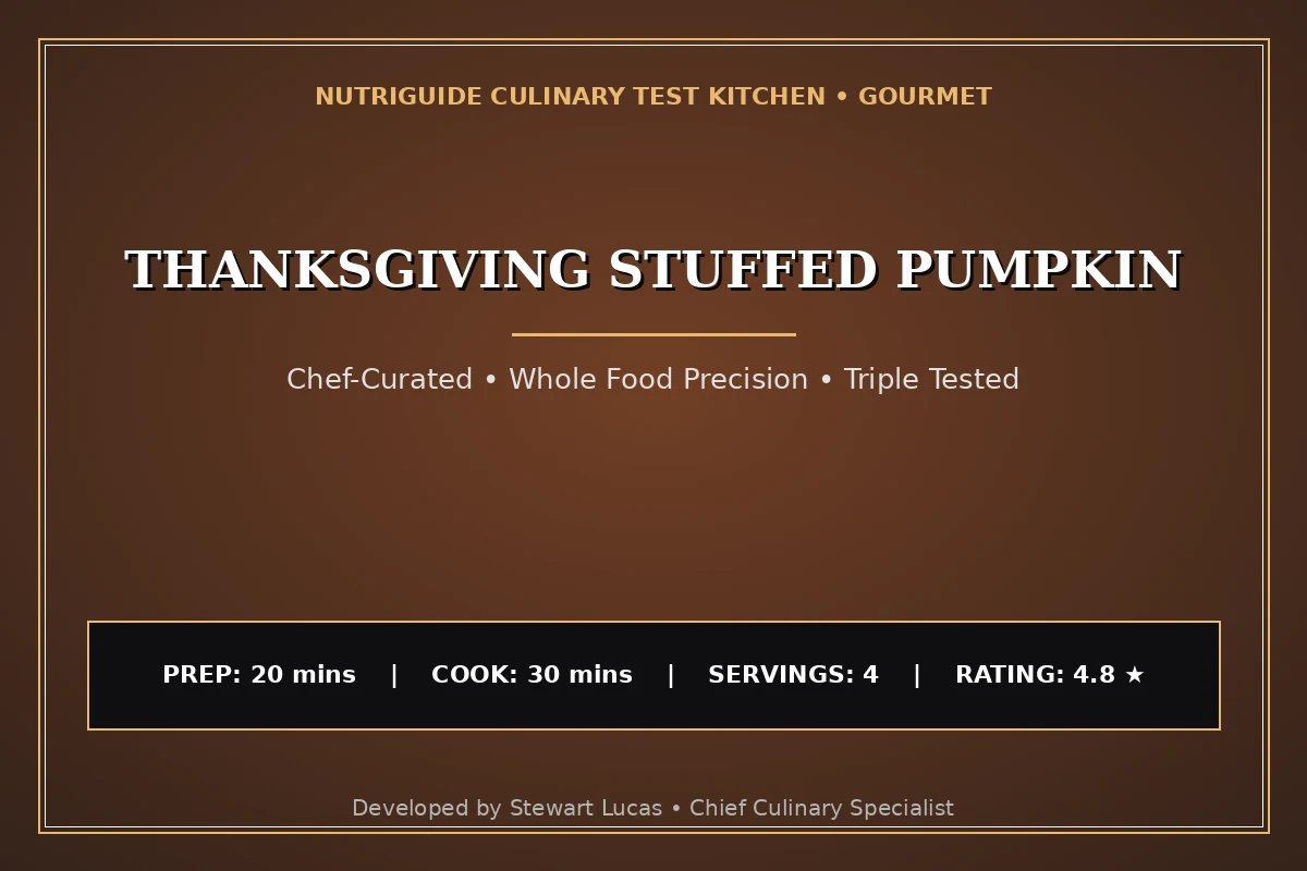 Thanksgiving Stuffed Pumpkin