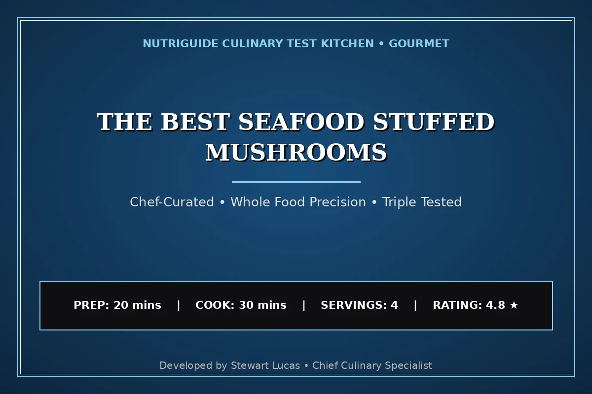 The Best Seafood Stuffed Mushrooms