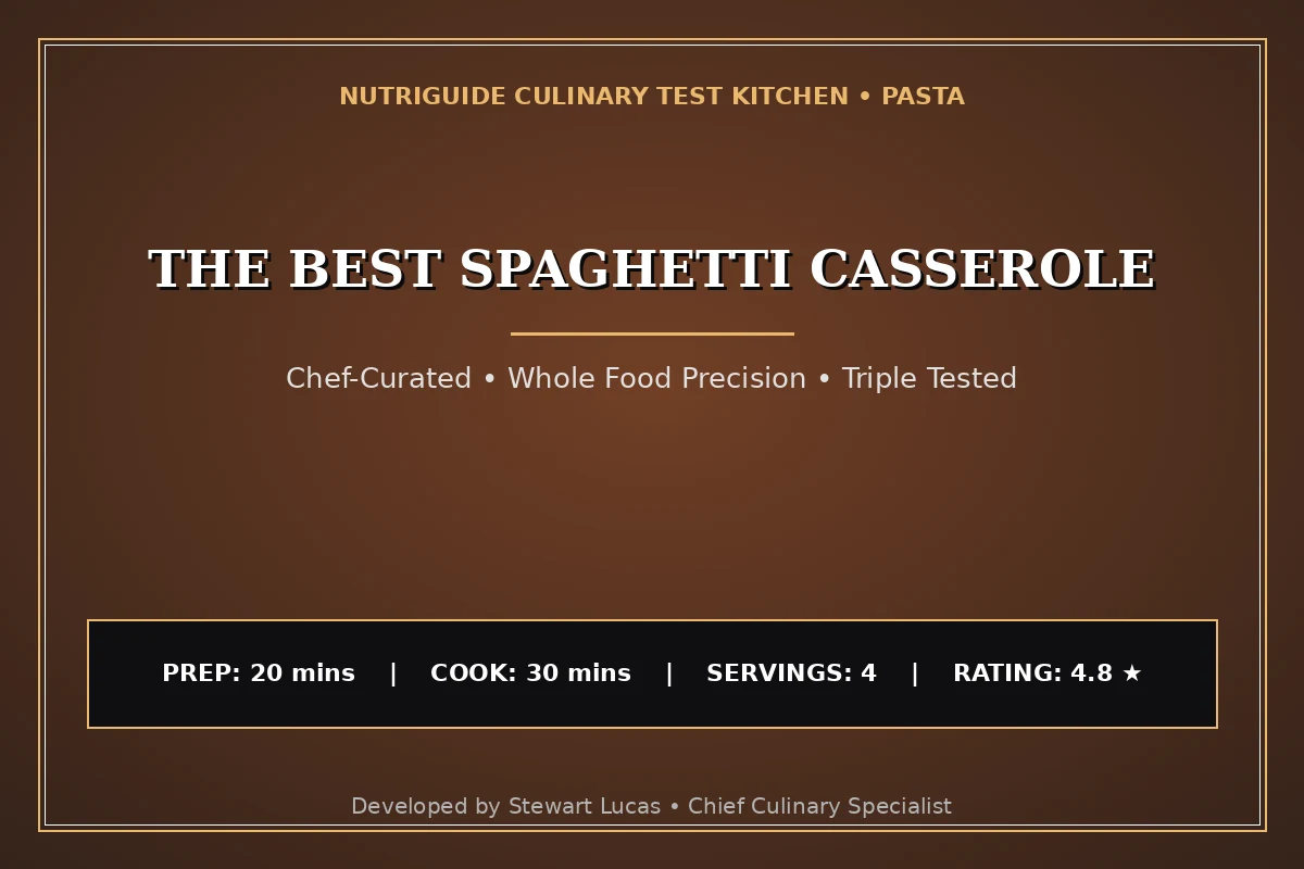 The Best Spaghetti Casserole