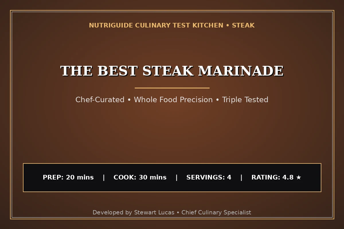 The Best Steak Marinade