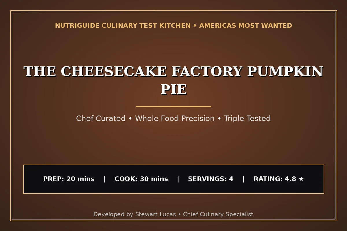 The Cheesecake Factory Pumpkin Pie