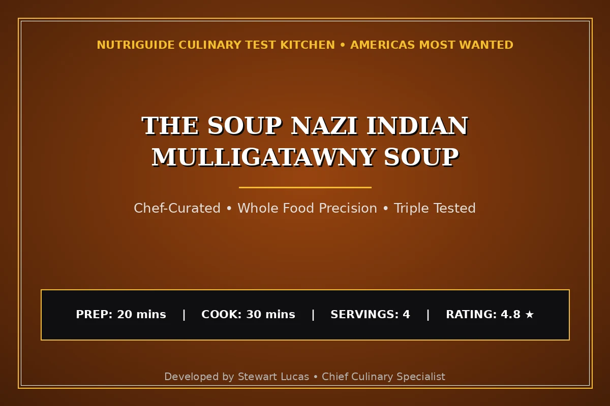 The Soup Nazi Indian Mulligatawny Soup