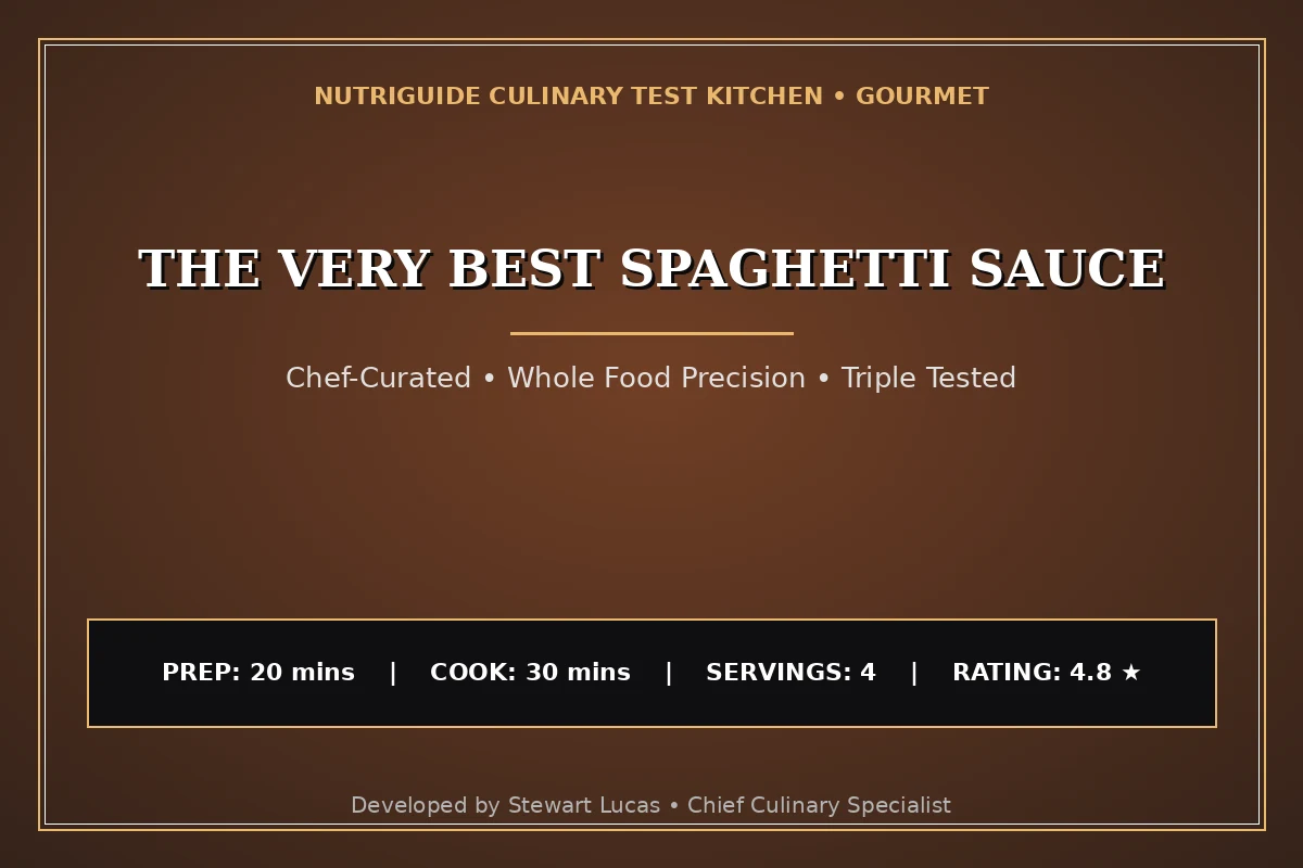 The Very Best Spaghetti Sauce