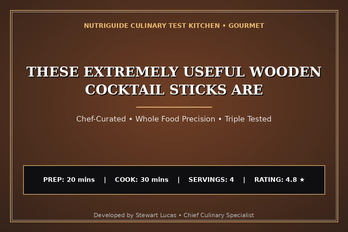 These Extremely Useful Wooden Cocktail Sticks Are