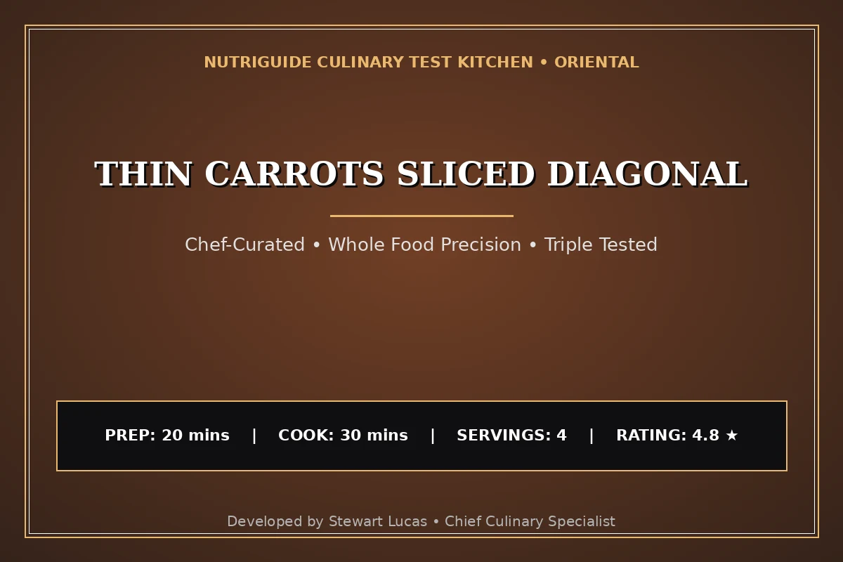 Thin Carrots Sliced Diagonal