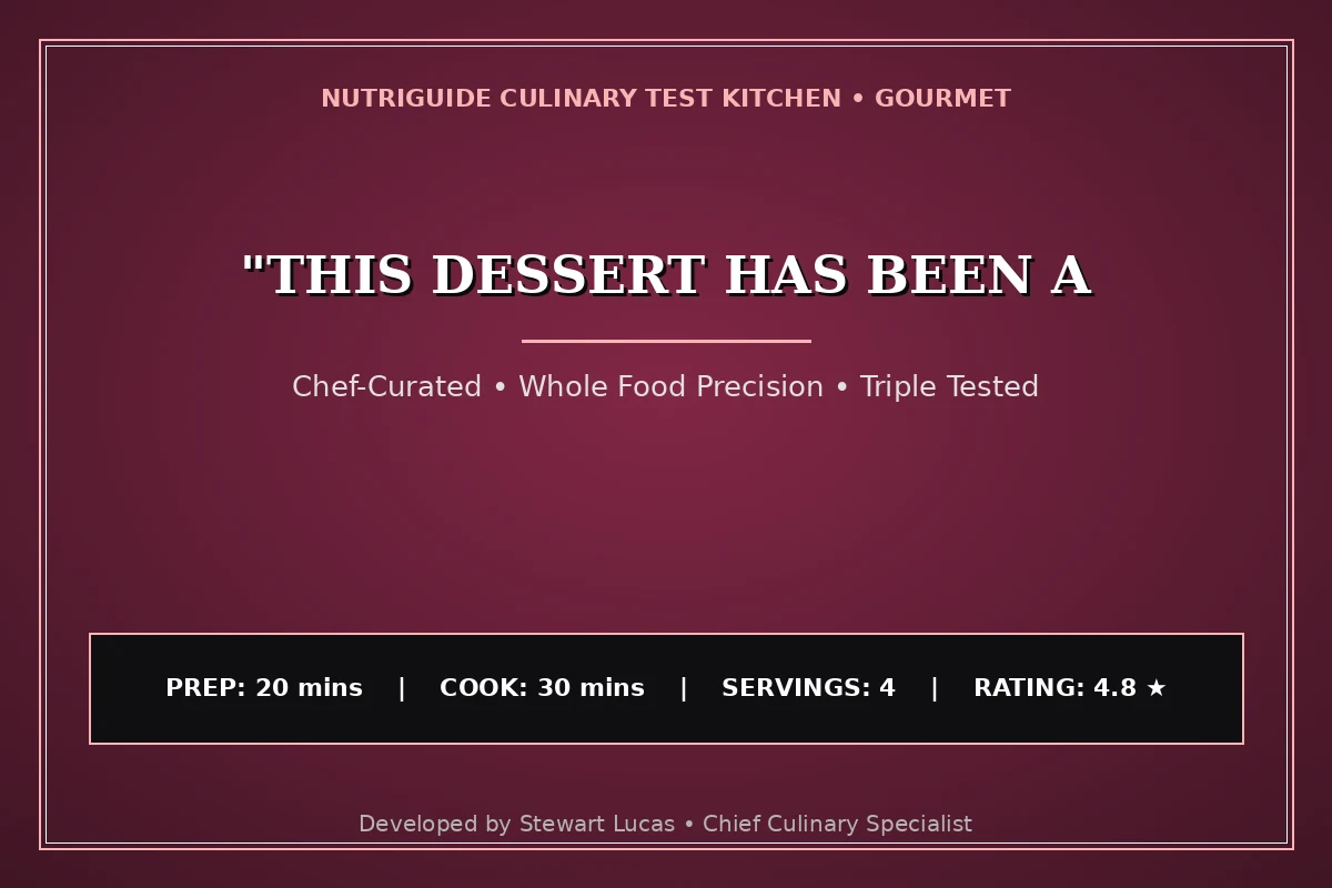 "This Dessert Has Been A