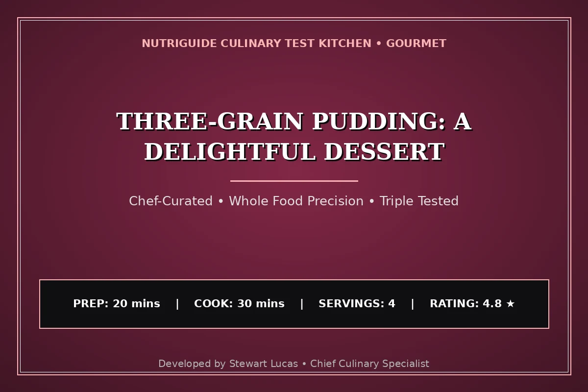 Three-Grain Pudding: A Delightful Dessert