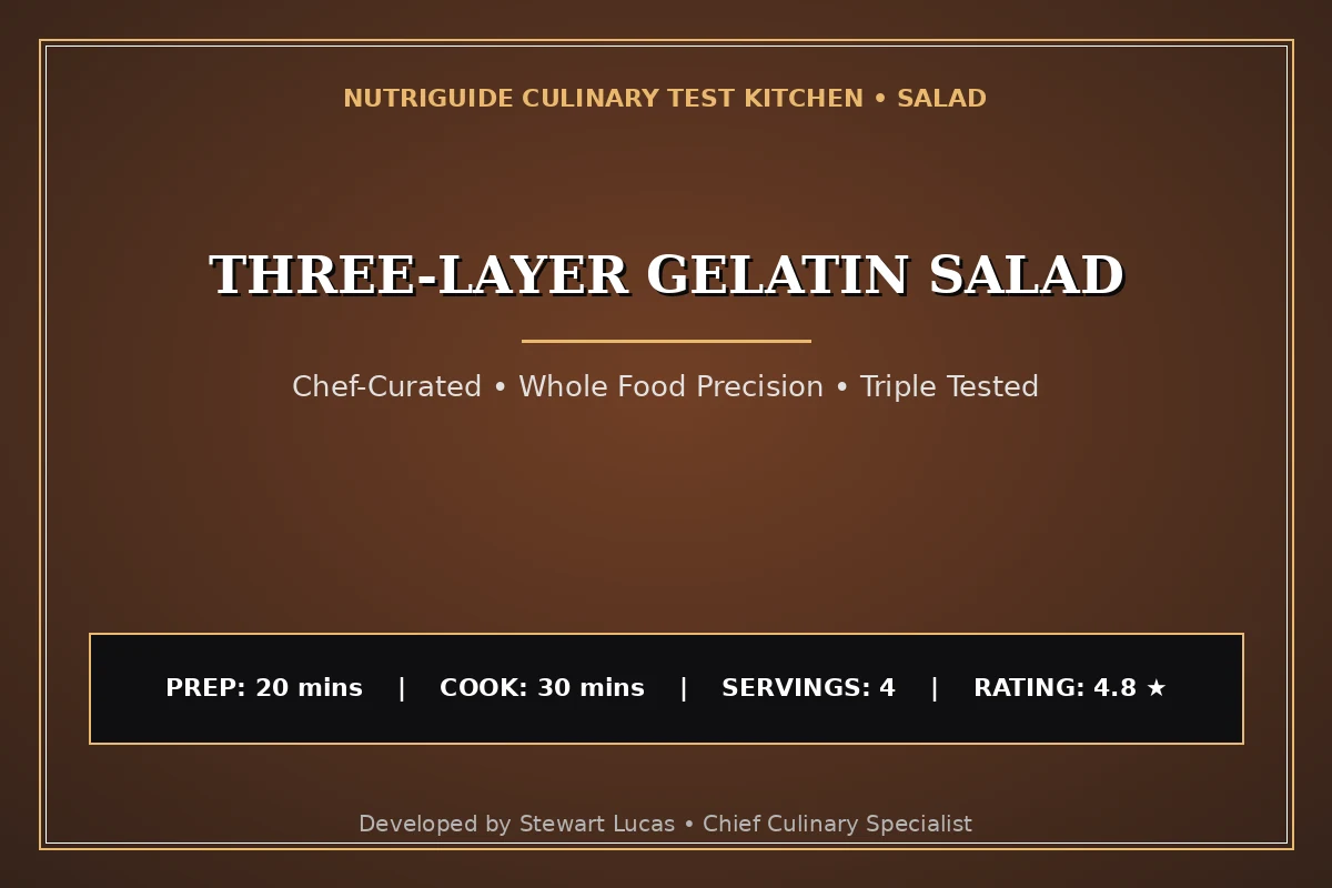 Three-Layer Gelatin Salad