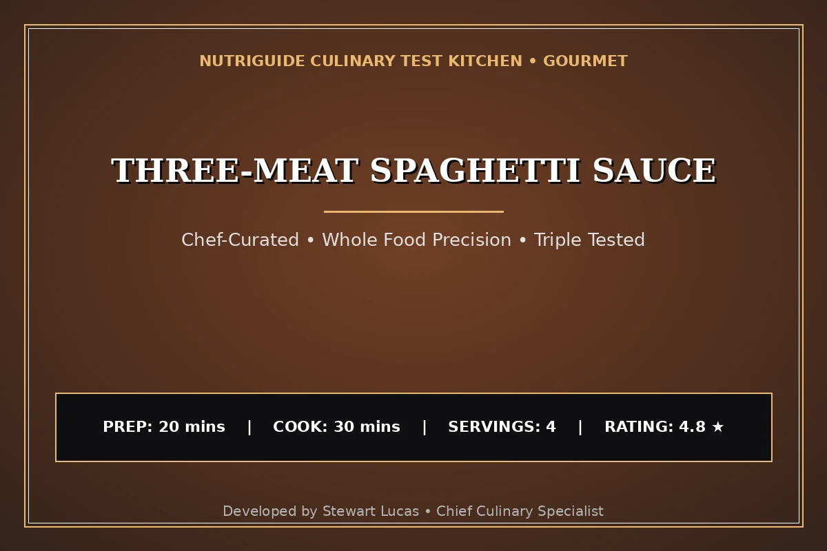 Three-Meat Spaghetti Sauce