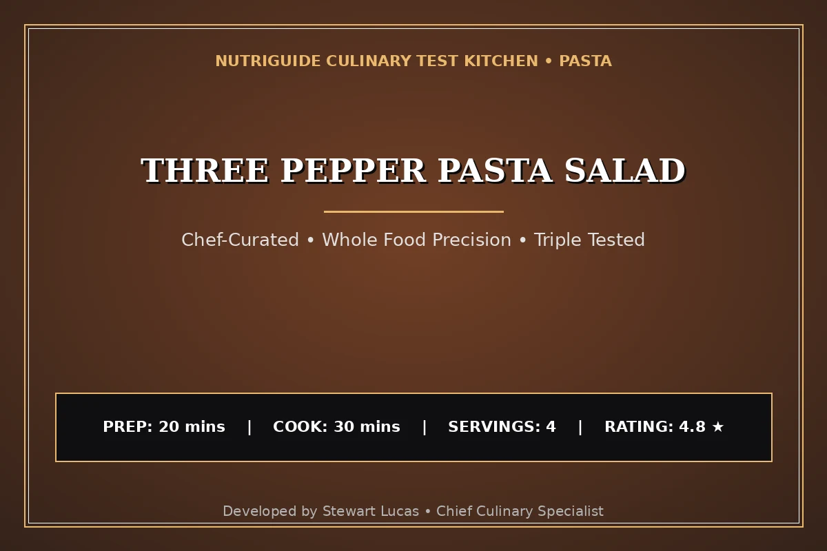 Three Pepper Pasta Salad