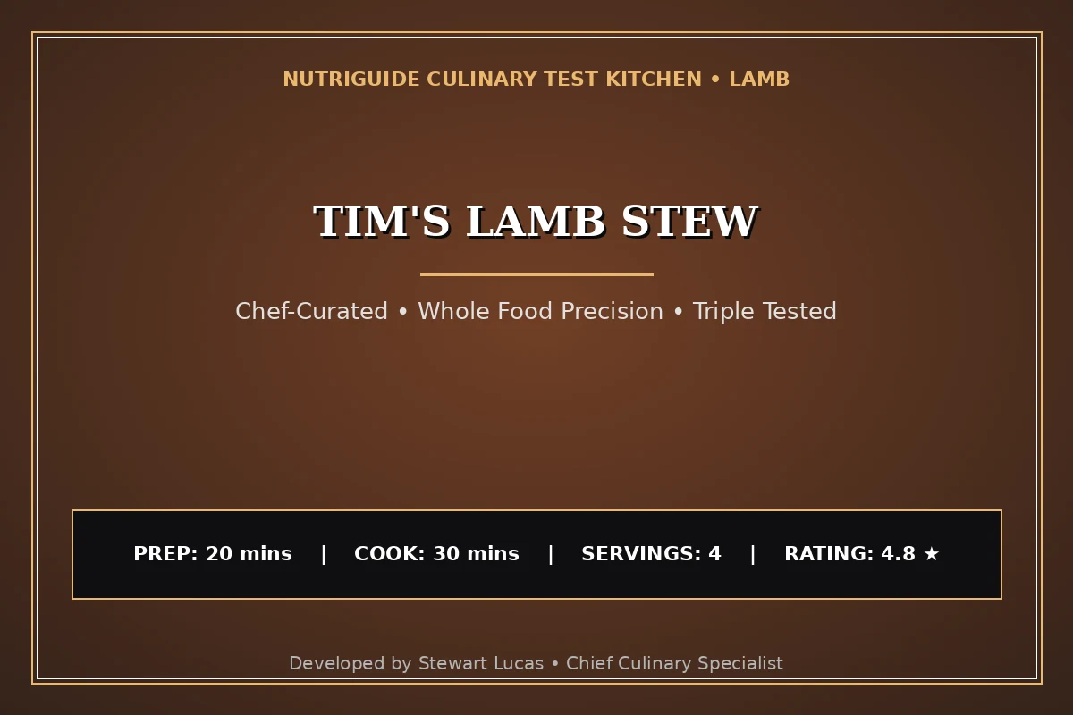 Tim'S Lamb Stew