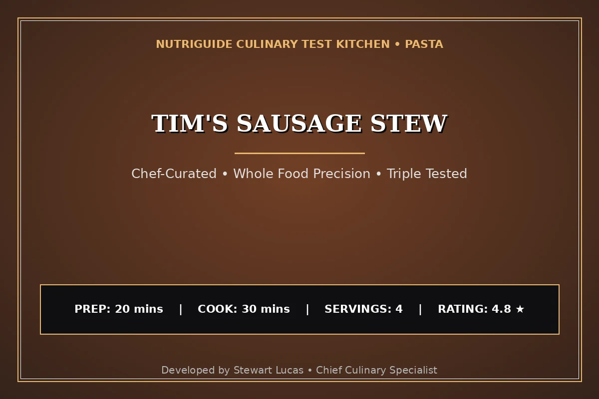 Tim'S Sausage Stew