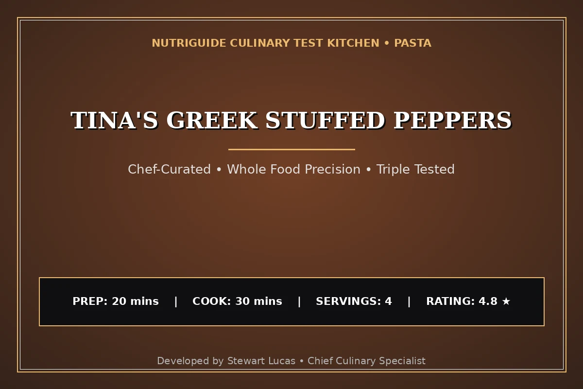 Tina'S Greek Stuffed Peppers
