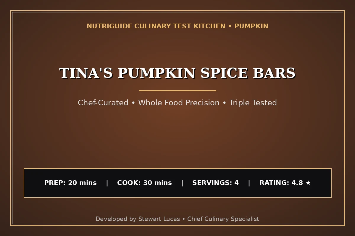 Tina'S Pumpkin Spice Bars