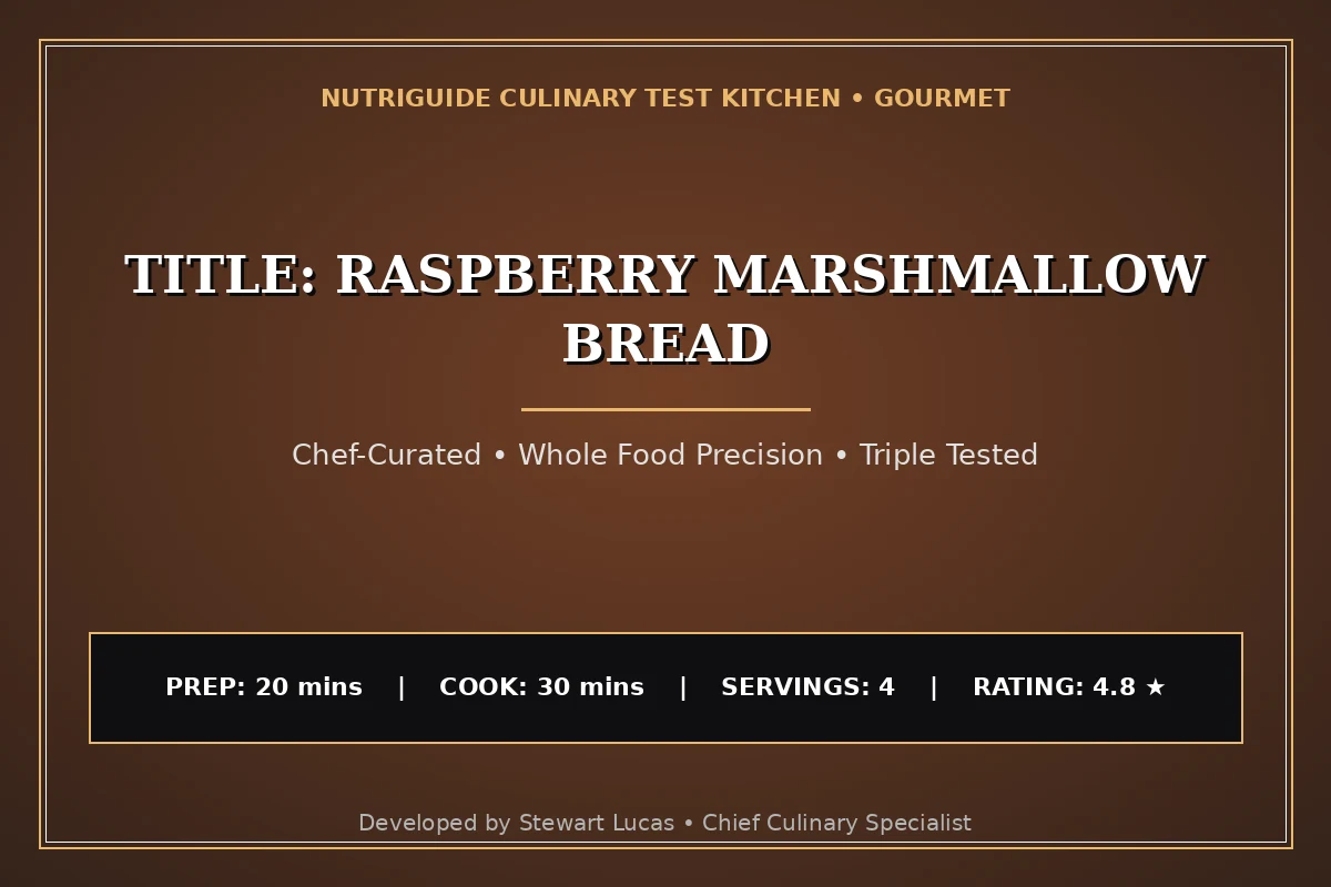 Title: Raspberry Marshmallow Bread