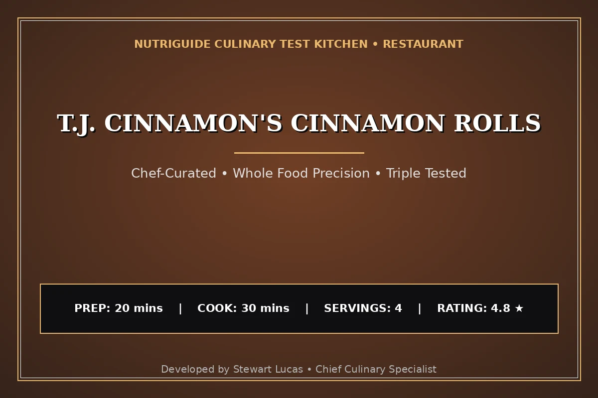 T.J. Cinnamon'S Cinnamon Rolls