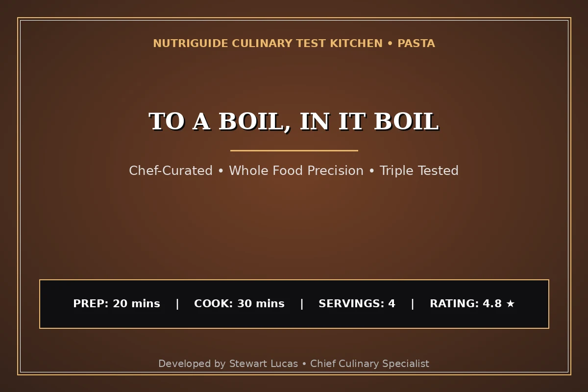 To A Boil, In It Boil