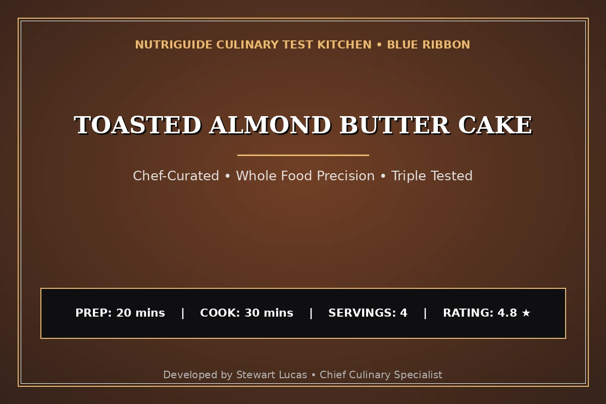 Toasted Almond Butter Cake