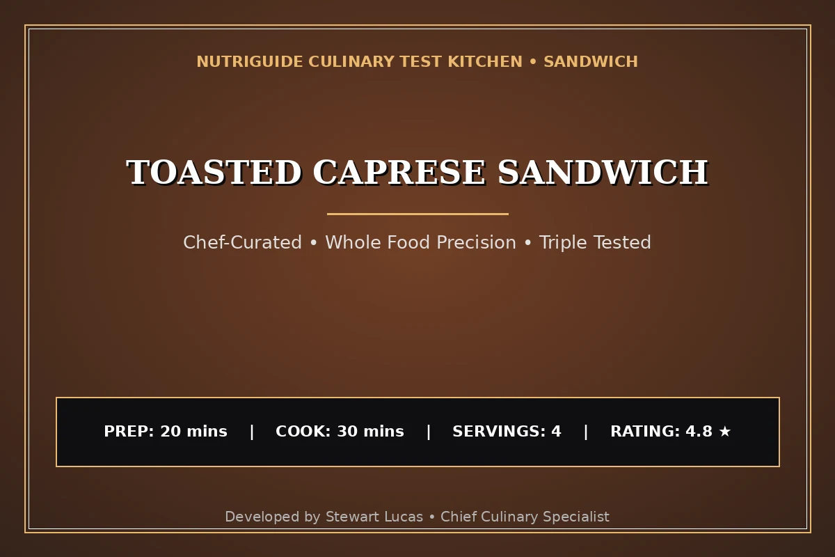 Toasted Caprese Sandwich
