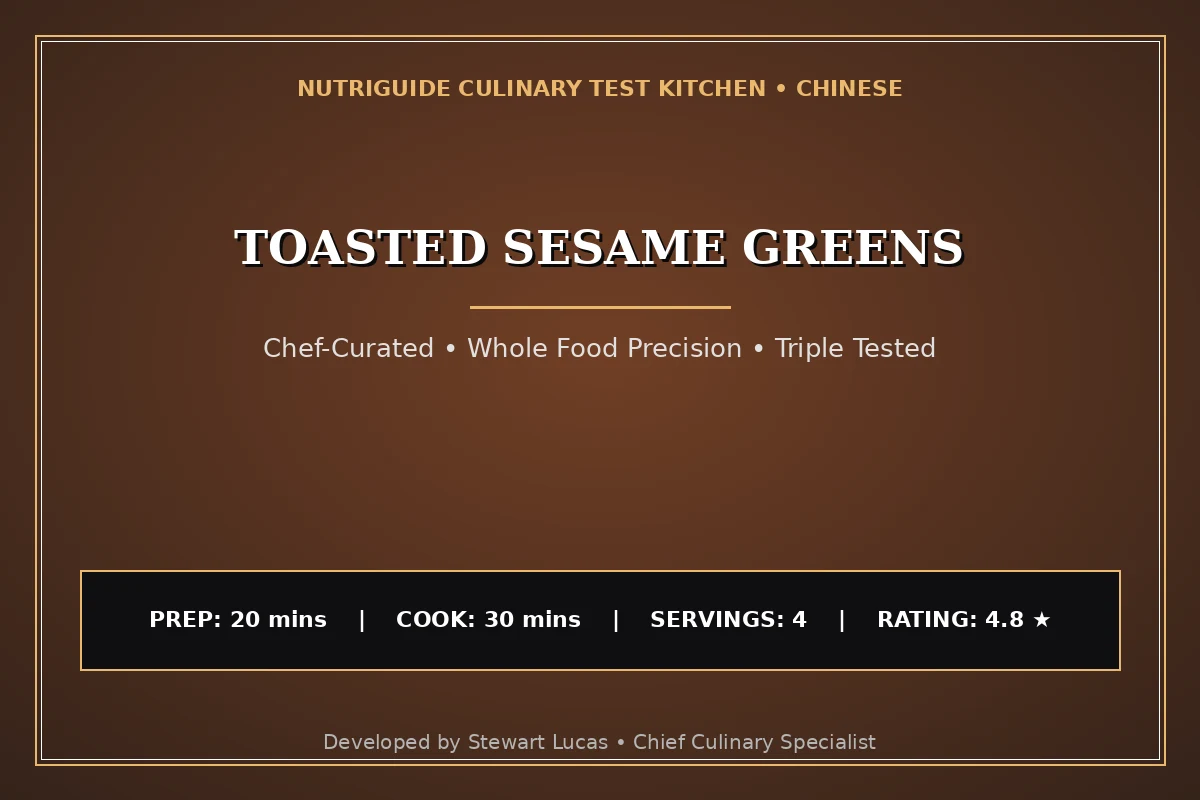 Toasted Sesame Greens