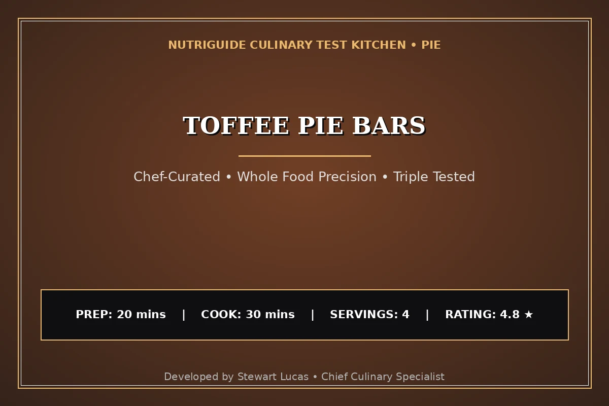 Toffee Pie Bars