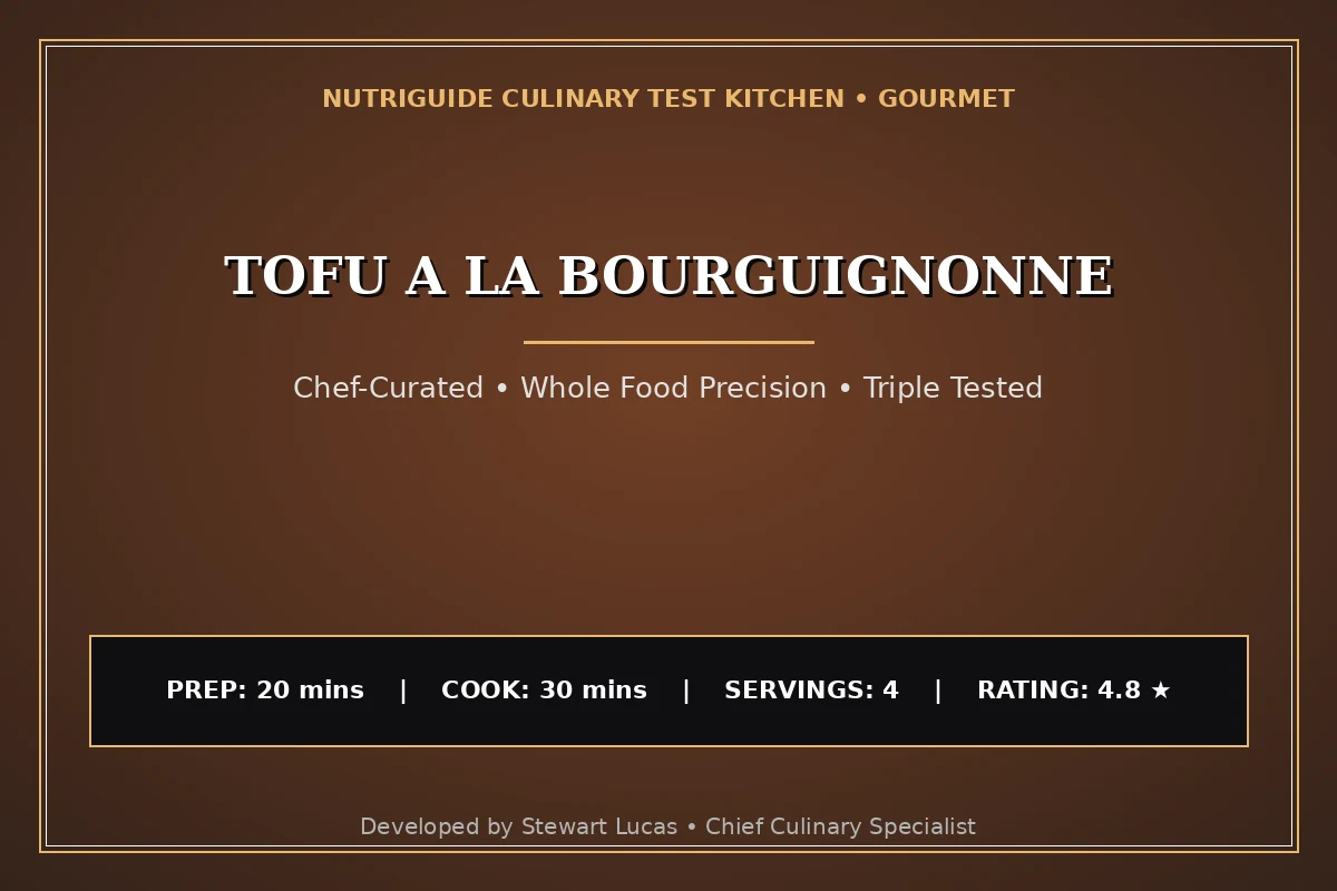 Tofu A La Bourguignonne