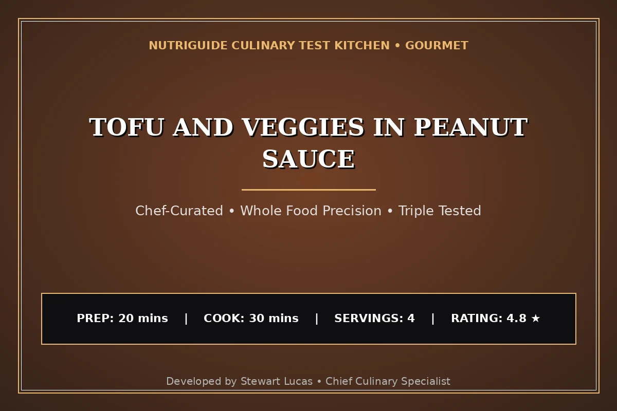 Tofu And Veggies In Peanut Sauce