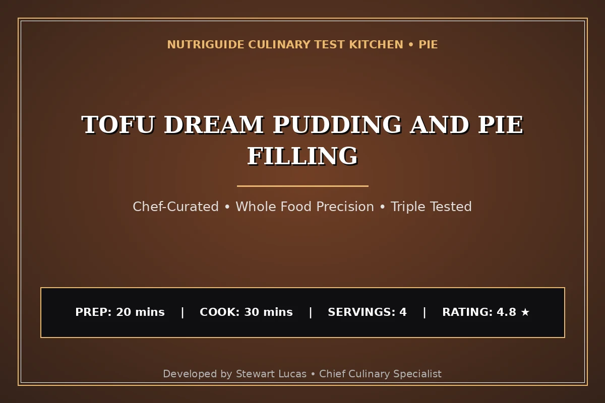 Tofu Dream Pudding And Pie Filling