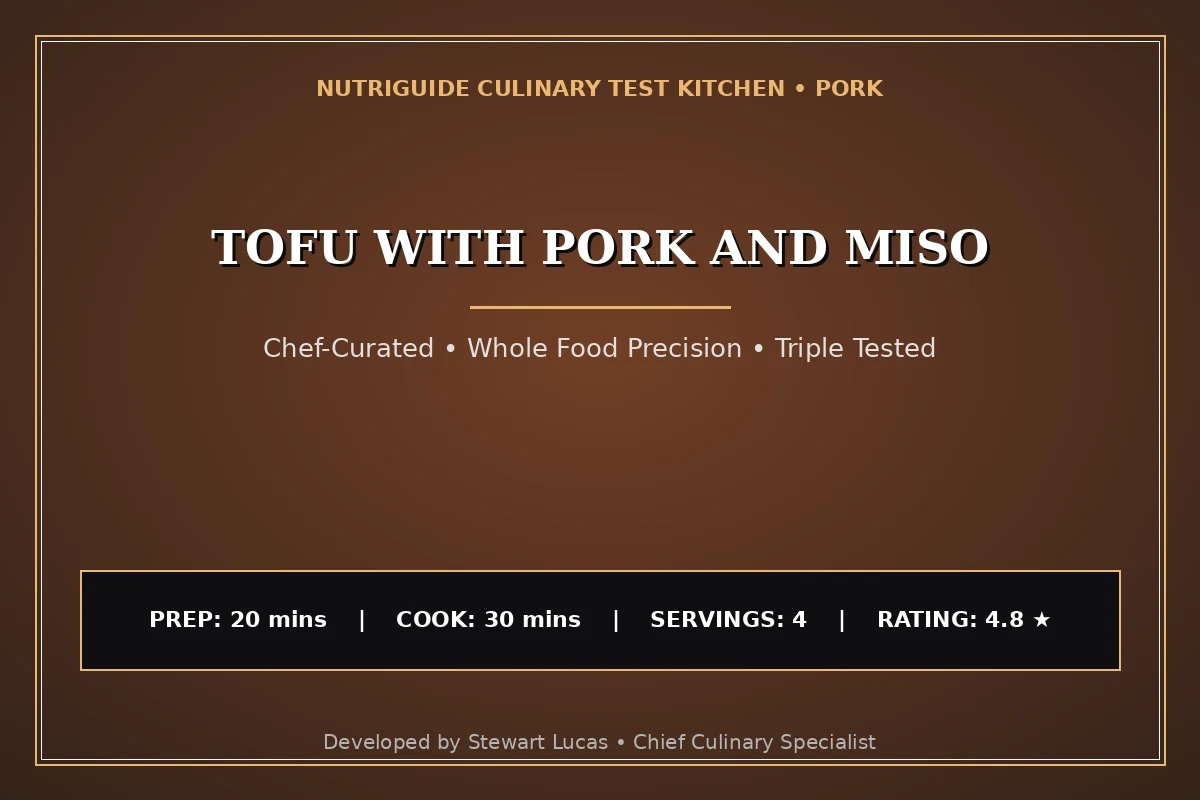 Tofu With Pork And Miso