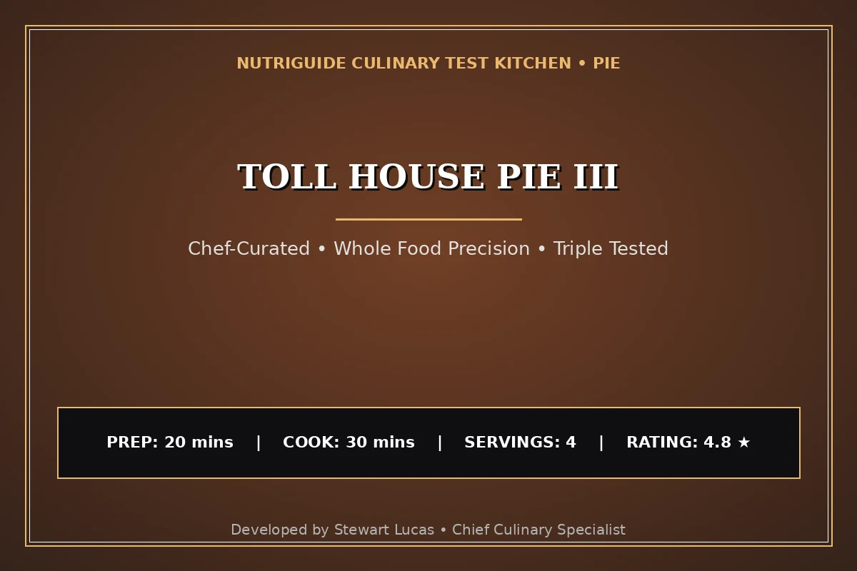 Toll House Pie Iii