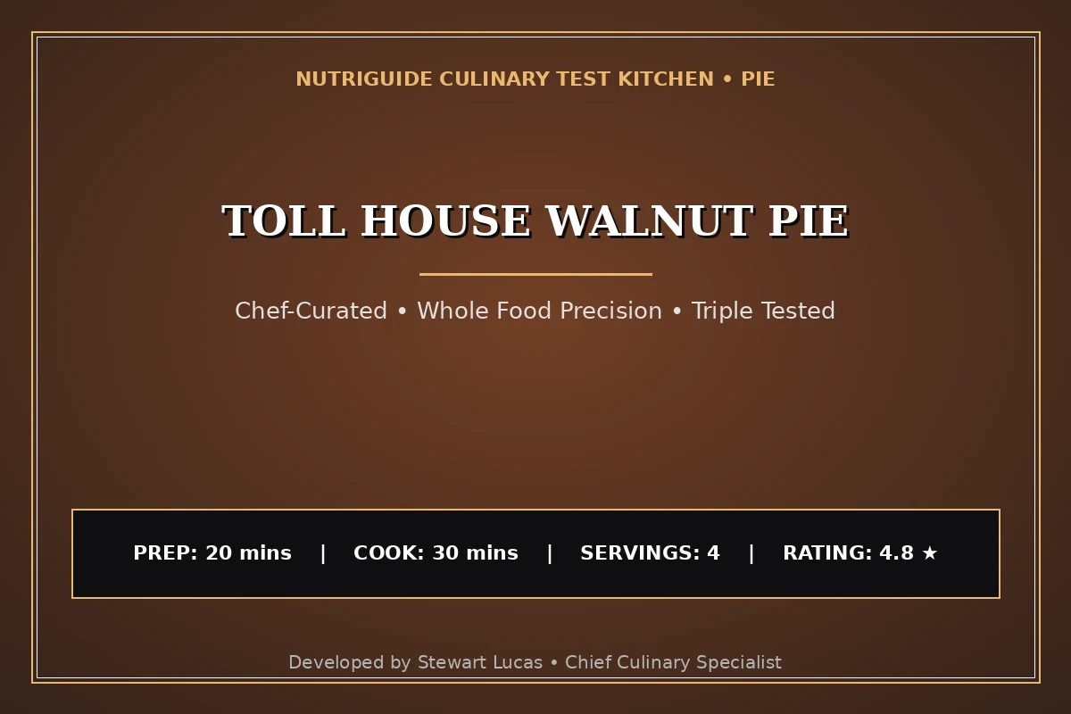 Toll House Walnut Pie